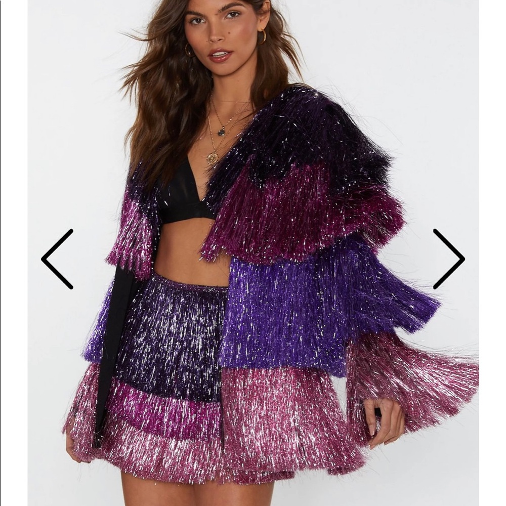 Nasty Gal fringe jacket